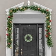 thumbnail image 5 of Spring Wreaths for Front Door, InsCrazy Spring Simulation Plant Flower Wreath Holiday Decoration Flower Wreath, 5 of 6
