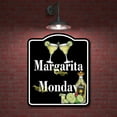 thumbnail image 2 of Margarita Monday BLACK Aluminum Composite Sign, 8.5"x10", 2 of 9