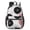 Geometric Flower and, variant on Geometric Flower and Daisy White 17" School Backpacks for Teens,Waterproof Oxford Fabric,S-Shape Padded Straps for School,Travel,Hiking,Camping