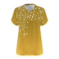 thumbnail image 6 of CFLVAEK Women's Plus Size Tops Fashion Graphic Tees Loose Fit V Neck T Shirts Casual Summer Going Out Short Sleeve Tshirts Yellow XXXXXL, 6 of 6