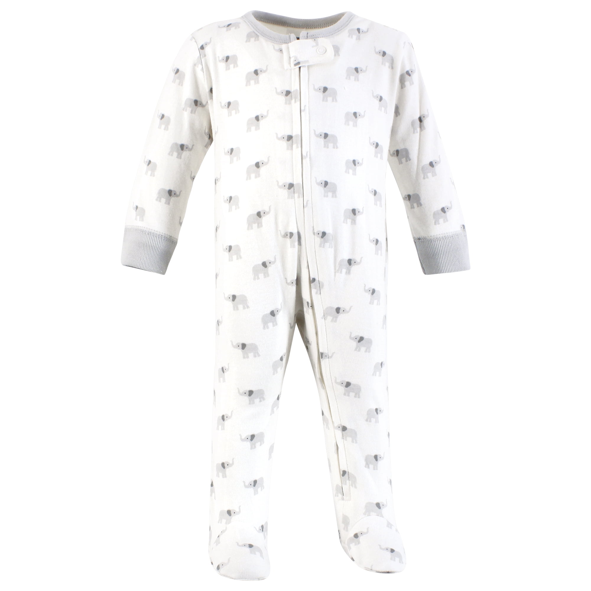Hudson Baby Unisex Baby Cotton Sleep and Play, Happy Little One Safari, Newborn
