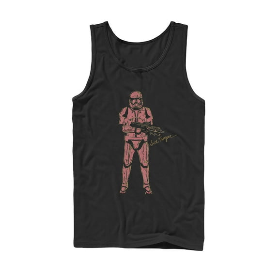 Men's Star Wars: The Rise of Skywalker Sith Trooper Villain Tank Top Black X Large