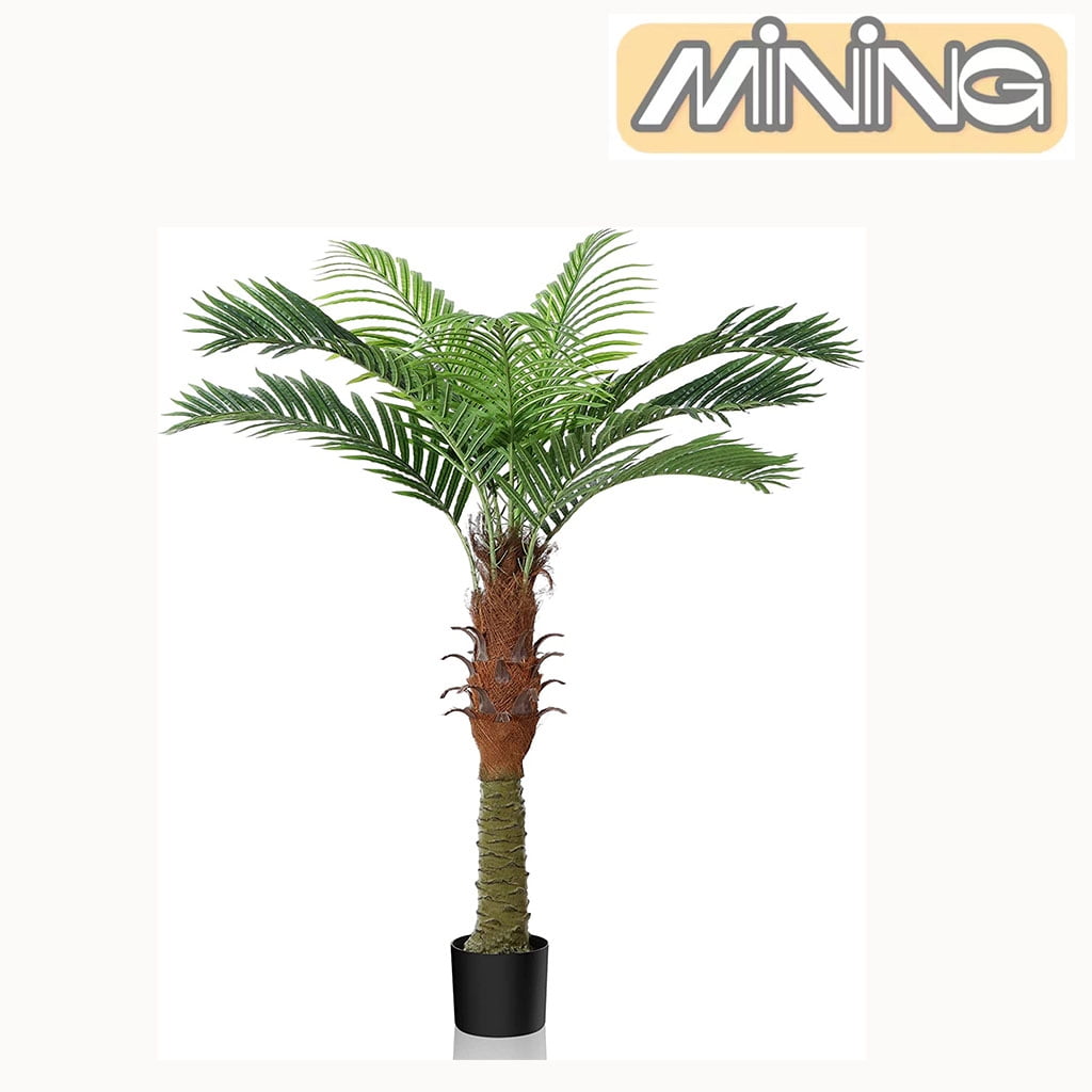 Artificial Sago Palm Tree Tall Fake Palm Plant with 9 Pcs Adjustable