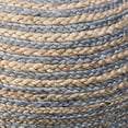 thumbnail image 4 of LR Home Savanna Round Grey/Natural Striped Indoor Pouf Ottoman, 20" H x 14" W, 4 of 6