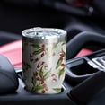 thumbnail image 4 of 30oz White Christmas Candy Cane Pattern Tumblers Stainless Steel Tumbler with Lid and Straw,Vacuum Insulated Double Wall Travel Tumbler Cups Mug with Cleaning Brush for Coffee,Tea, 4 of 7