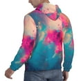 thumbnail image 6 of Lsque Colorful Lightbulb Abstract Pattern Casual Men's Hoodie,Hooded Sweatshirt with Kangaroo Pocket,Pullover Hoodie-XX-Large, 6 of 7