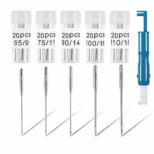 relayinert 100pcs/set Fashionable Sewing Machine Needles For Needlework Accessories Machine Needle Stretch