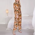 thumbnail image 3 of Sikiie Autumn Fox Pumpkin Lazy Pajamas for Women Set, Womens Pajama Sets, Lounge Sets for Women, 2pjs for Women-X-Large, 3 of 7