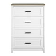 thumbnail image 4 of Ameriwood Home Commode à 4 Tiroirs Chapelle Hill en Blanc, 4 of 6