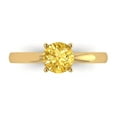 thumbnail image 2 of 2.0ct Heart Cut White Sapphire 14k Yellow Gold Engraving Statement Bridal Wedding Solitaire Designer Ring Size 10.75, 2 of 7