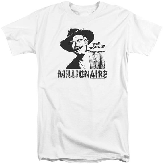 Beverly Hillbillies Millionaire Adult Tall T-Shirt White