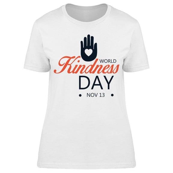 World Kindness Day, With Hand T-Shirt Women -Image by Shutterstock, Female x-Large