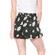 thumbnail image 5 of Pantalones cortos de verano de playa con cintura alta con lazo elástico estampado para mujer Negro M, 5 of 6