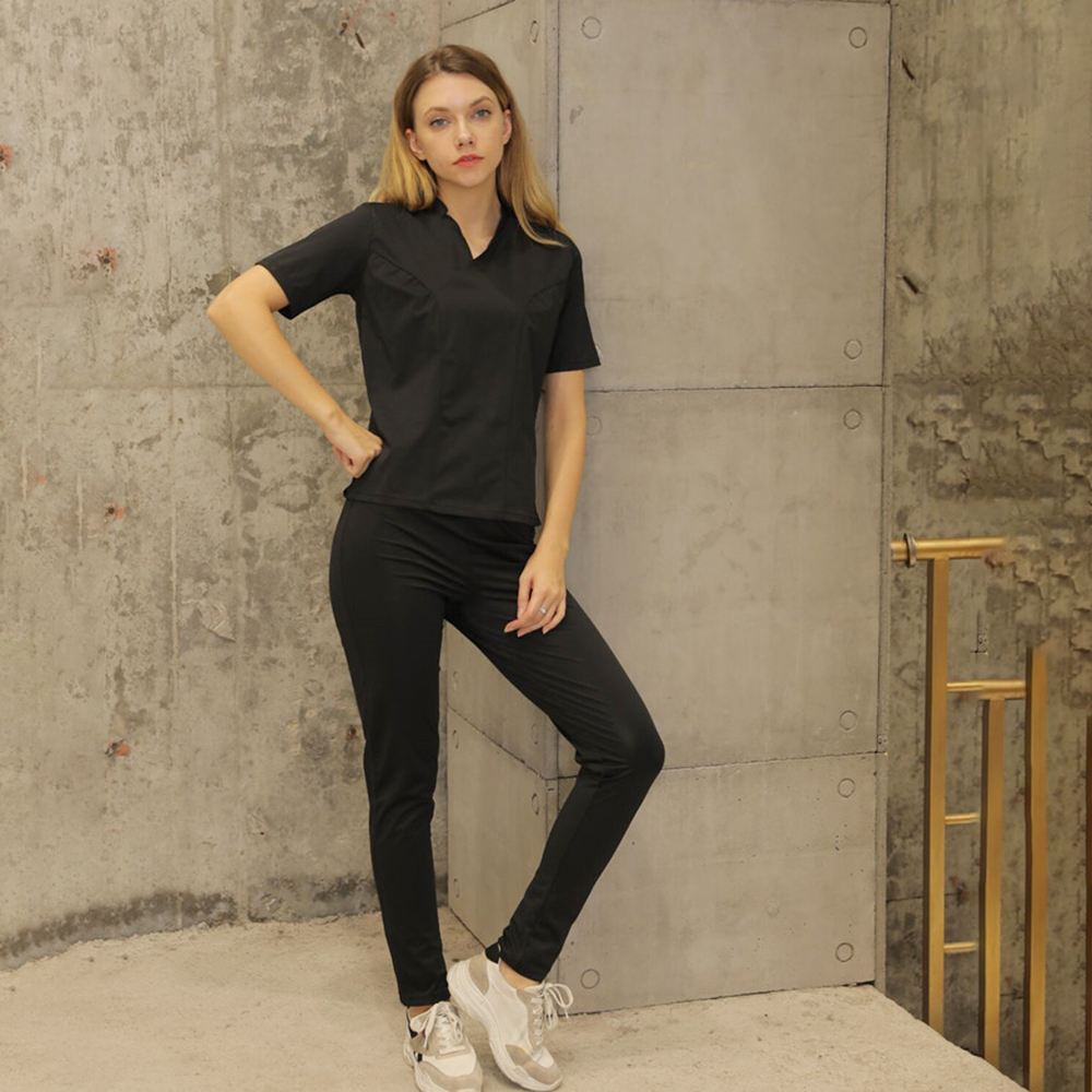 short sleeve sweat suit