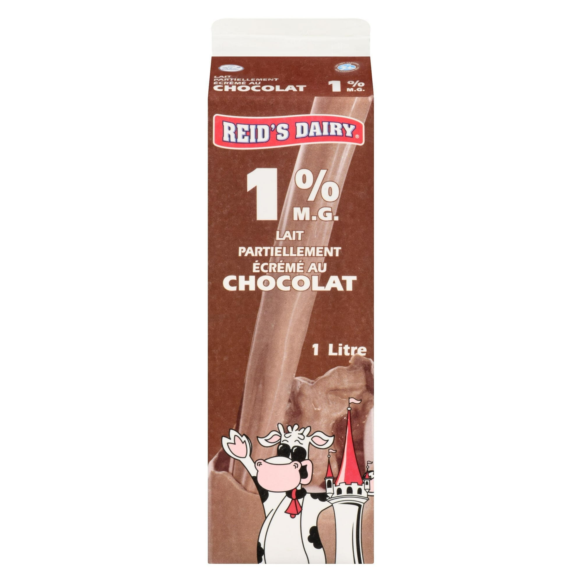 Reid's Dairy Partly Skimmed Chocolate Milk 1% M.F., 1 L