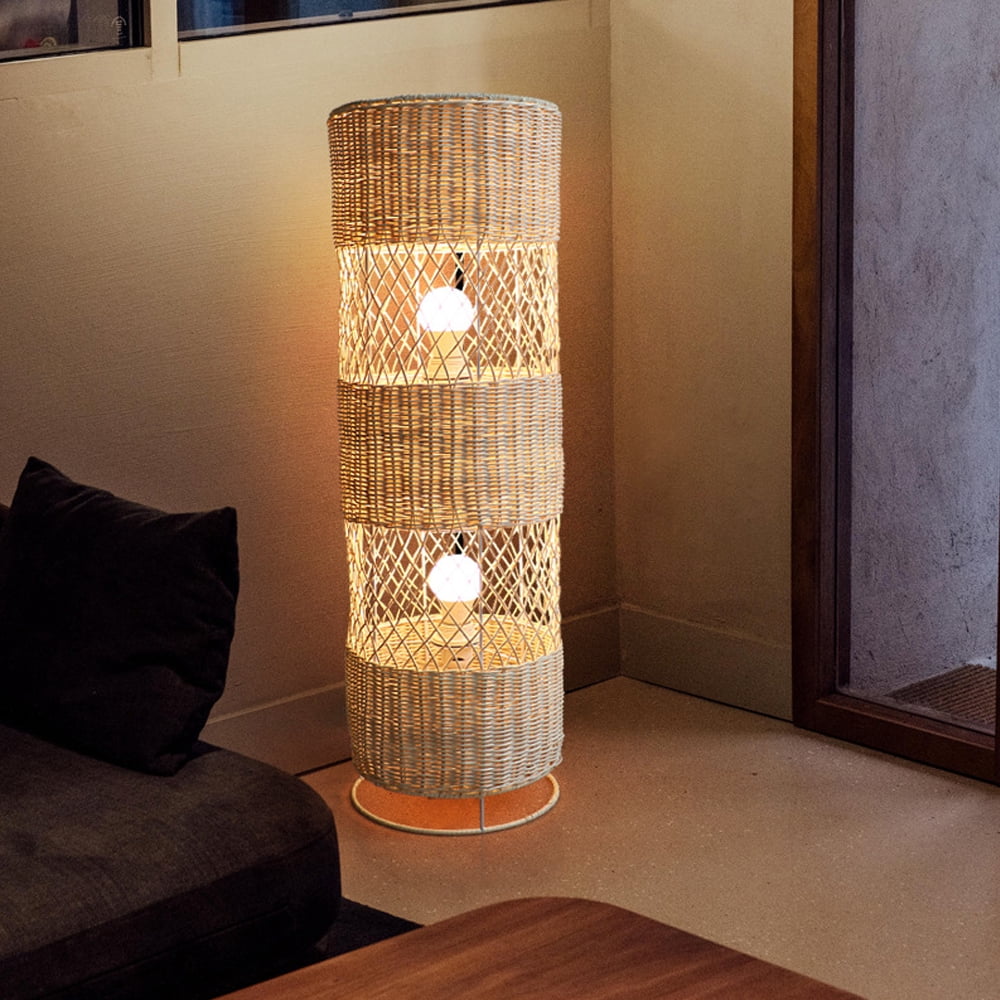 Arturesthome Japanese B&B Zen Rattan Floor Lamp