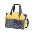 thumbnail image 1 of Bolso cambiador para bebé con bolsa para biberón Bolso cambiador multifuncional para pañales de bebé Azul amarillo, 1 of 9