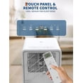 thumbnail image 4 of EastVita 14000 BTU Portable Air Conditioners With Remote Control,3-In-1 Free Standing Cooling AC Unit With Fan & Dehumidifier,Smart/Sleep Mode,Auto Swing,24H Timer,Black, 4 of 7