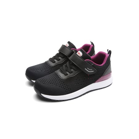 

Zodanni Unisex Comfortable Sneakers Hiking Low Top Trainers Breathable Lightweight Round Toe Walking Shoes Women s Black Purple 8