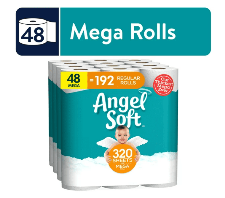 Angel Soft Toilet Tissue, 48 mega rolls