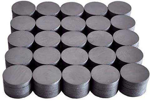 Details about    round ceramic industrial ferrite magnets for hobbies,crafts 18x4mm-27pcs Black 