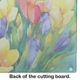 thumbnail image 3 of Freesias in Watercolor Glass Cutting Board Large 12 in x 15 in, 3 of 5