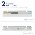 thumbnail image 5 of VIVO White Extra Large 33 inch Under Desk Pull Out Storage Drawer for Desk, 5 of 8