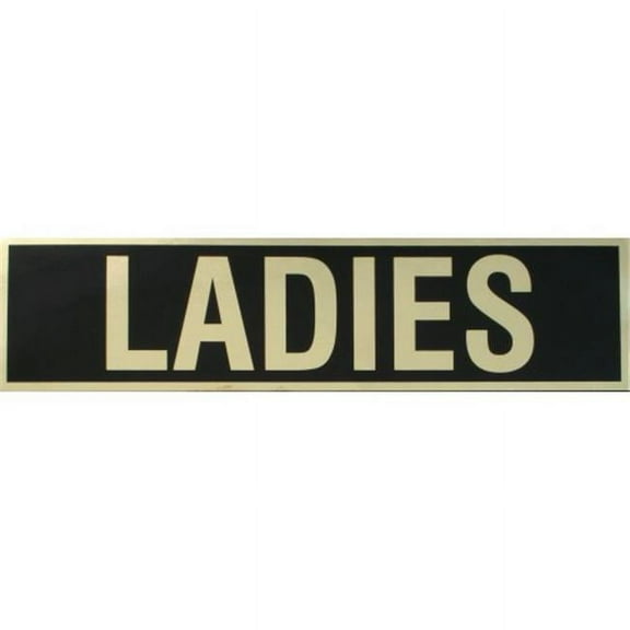 Midwest Fastener MF394065 2 x 8 Ladies Peel & Stick Sign - 12 Piece