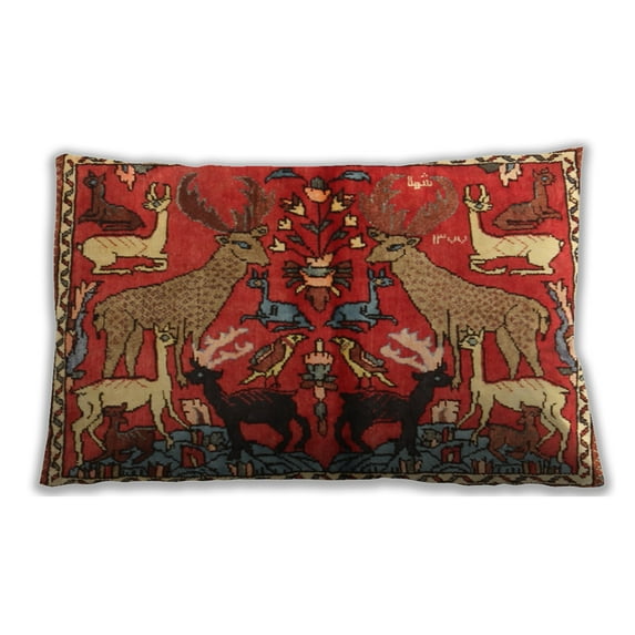 Ahgly Company Outdoor Rectangular Traditional Lumbar Throw Pillow, 13 inch by 19 inch