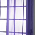 thumbnail image 5 of Efavormart 2 Panels Purple Sheer Organza Window Drapery with Rod Pocket Window Treatment Curtain Panels - 52"x 108", 5 of 9