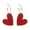 Red, variant on Jewelry VerPetridure Silver Needle Temperament Love Stud Earrings Funny And Cute Design Earrings French Romantic Heart Gift Ear Studs