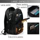 thumbnail image 4 of Fotbe Cool Black Eagle Mochila con Estampado y Puerto USB para Hombre y Mujer, Mochila Antirrobo, Mochila de Viaje, Mochila Escolar, Mochila Universitaria, 4 of 7