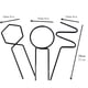 thumbnail image 2 of Soporte para plantas trepadoras NikouMX Enrejado de metal hierro 3 piezas, 2 of 7