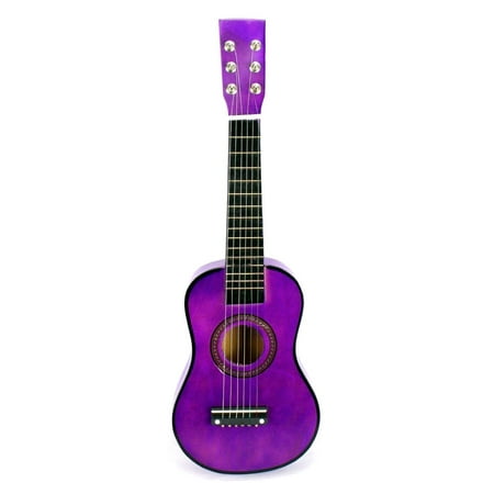 Starting Acoustic Guitar Sleek Shine Classy Purple Classic Acoustic 6 Stringed Musical Guitar Instrument, Great For Starting To Learn Guitar ()
