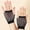 Black, variant on Rhinestone Fishnet Gloves Fingerless for Women Sparkly Short Mesh Net Arm Sleeves Warmers for Halloween Party