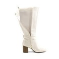 thumbnail image 4 of BURUDANI Women's Winter Zipper Inside Buckle DetailHeeled Knee High Boots, 4 of 5