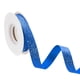 thumbnail image 1 of Cintas brillantes de 5/8" x 10 yardas, cinta de borde cortado para manualidades de envoltura de regalos, azul oscuro, 1 of 7