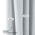 thumbnail image 5 of Heather Grey Faux Linen Extra Wide Room Darkening Curtain (1 Panel), Heather Grey, 100W X 96L, 5 of 10