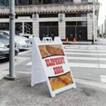 thumbnail image 5 of A-frame Sidewalk Elephant Ears 24" x 36" Double Sided A-Frame Sidewalk Sign, Includes 2 Installed Vinyl Decals | Foldable Portable White Signicade Sandwich Board Signs, 5 of 5