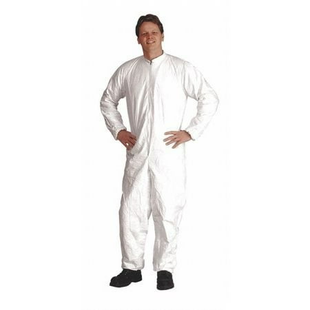 Dupont Collared Coveralls,White,S,Elastic,PK25 IC181SWHSM002500
