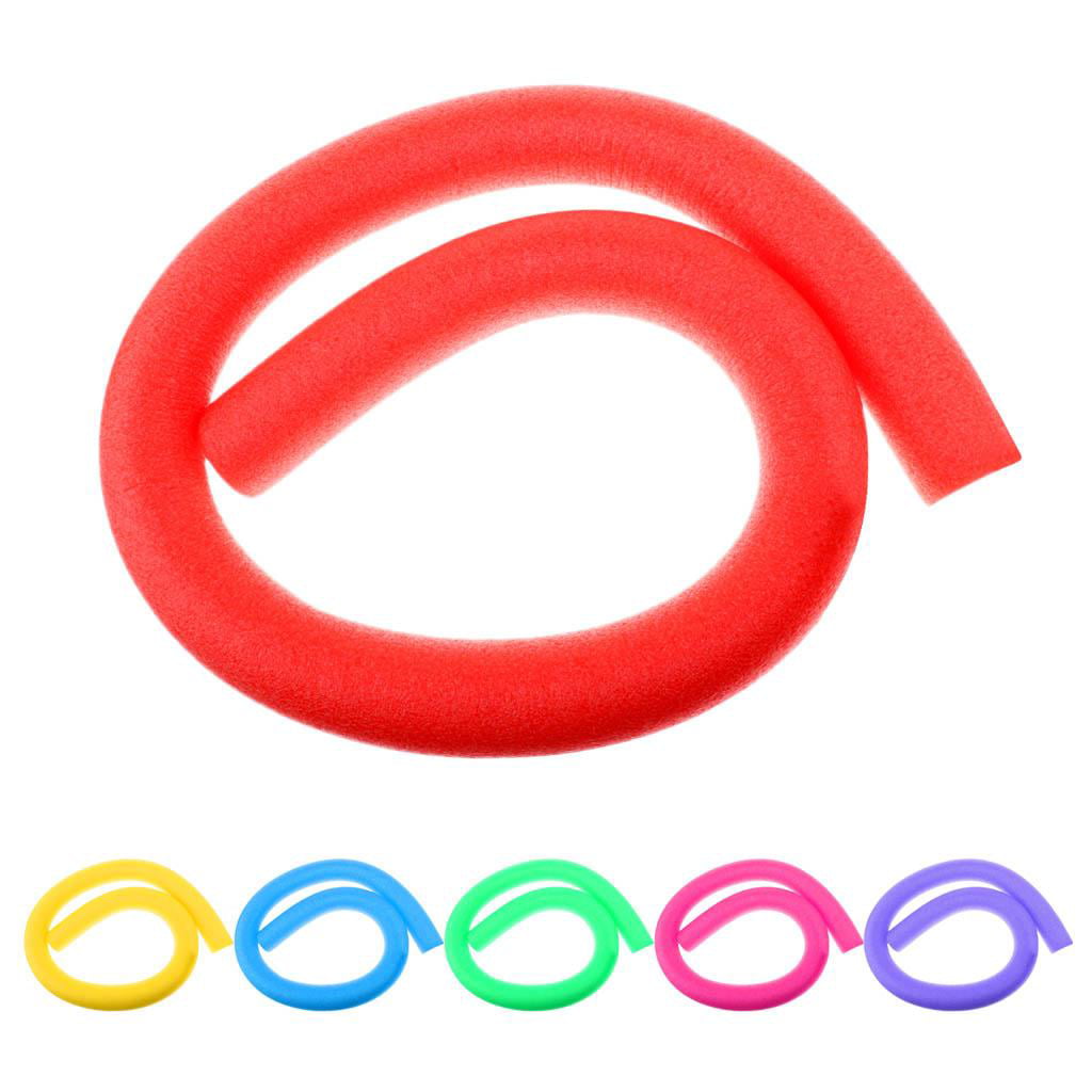 Solid Swimming Pool Noodle Long Floating Aid Thick Foam Tube Ring Decal Sticker Rope With Holes
