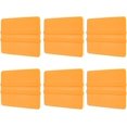 thumbnail image 1 of HARFINGTON 6pcs Vinyl Squeegee, Vinyl Wrap Decal Squeegee Tool, 4-Inch Car Vinyl Film Scraper Plastic Squeegee for Car Wrap, Sign Making, Window, Yellow, Rectangle, 1 of 7