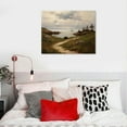 thumbnail image 4 of JEUXUS Framed Canvas Wall Art, 20x16 in Vintage Wall Art Decor for Living Room Nature Landscape Seaside Wood Wall Art Prints Classical Scenery Painting for Bedroom Office Home Decoration, 4 of 4