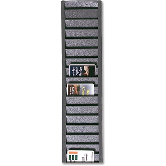 Heavy Duty Employee Time Card ID Badge Rack for Vertical Cards - Holds 40 Employee I.D. Badges by Specialist ID