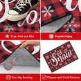 thumbnail image 4 of WJCA Low-Profile Indoor Doormat with Christmas Tree Design, Non-Slip Washable Entryway Carpet for Holiday Home Decor., 4 of 9