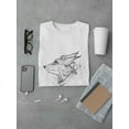 thumbnail image 3 of Sketch Of A Fox And Flowers T-Shirt Men -Image by Shutterstock, Male Medium, 3 of 4