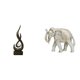 thumbnail image 1 of Escultura abstracta de con forma de fuego, figura de madera y resina, estatua de arte moderno, adorno tallado a mano, pieza de colección, ide, 1 of 8