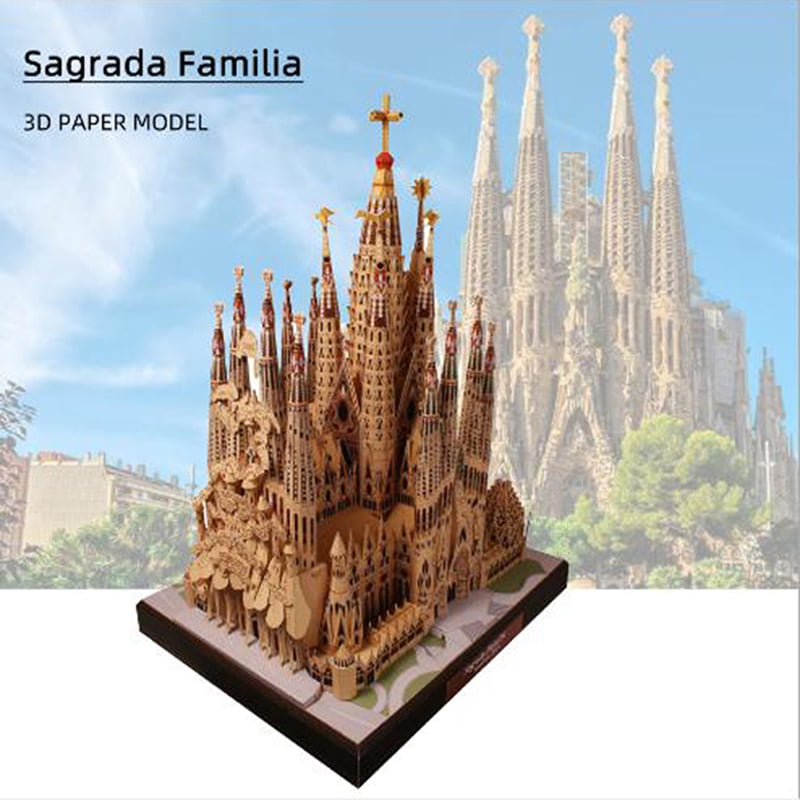 Mini 3D World Jigsaw Puzzle Educational Construction Model Sagrada Familia 