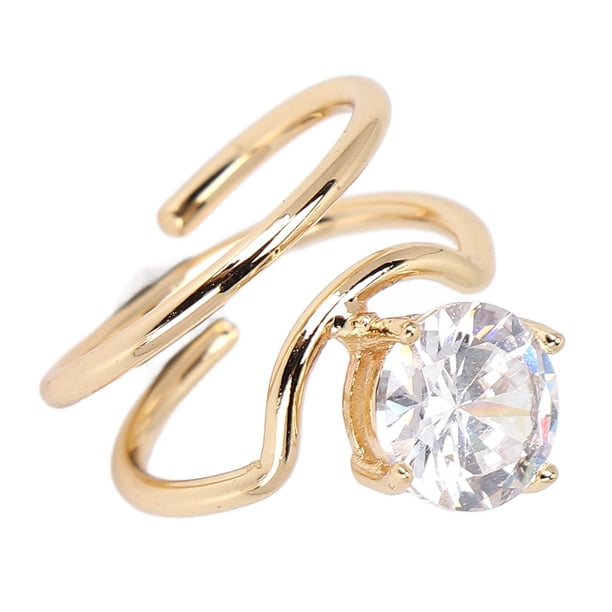 Anillo de Cobre para Umas Galvanizado, Punta del Dedo anular, Joyería Elegante de Uso Diario para Fiestas