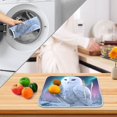 thumbnail image 4 of Ryvnso Snow Owl at Night Dish Drying Mat for Kitchen Countertop 16x18 Small Dish Pad Drainer Rack Dish Sink Mats, 4 of 7
